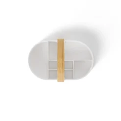 Koszyk Bellwood biały/naturalny