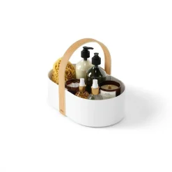 Koszyk Bellwood biały/naturalny