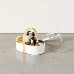 Koszyk Bellwood biały/naturalny