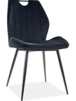 Krzesło Acron Velvet - czarny Bluvel 19