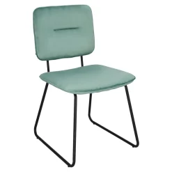 Krzesło Adele VIC szaro-zielone tapicerowane