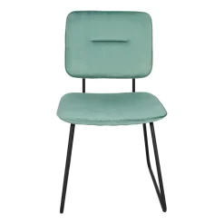 Krzesło Adele VIC szaro-zielone tapicerowane