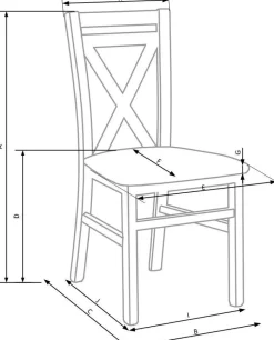 Krzesło Alaska dąb miodowy