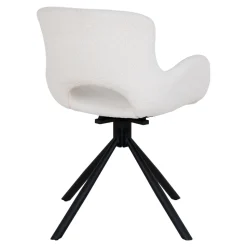 Krzesło Amorim obrotowe boucle beżowe/ czarne