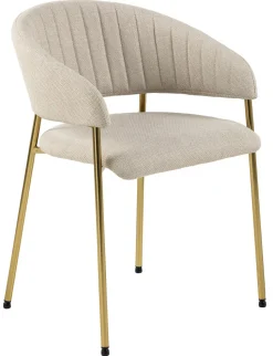 Krzesło Ann beżowe/złote