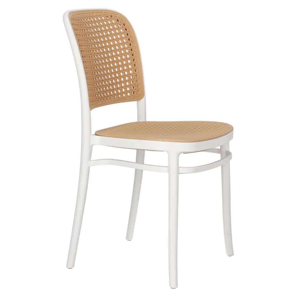 Krzesło Antonio białe z tworzywa