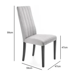 Krzesło Arizona szare/ czarne