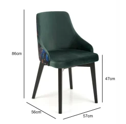 Krzesło Arkansas zielone Bluvel 78