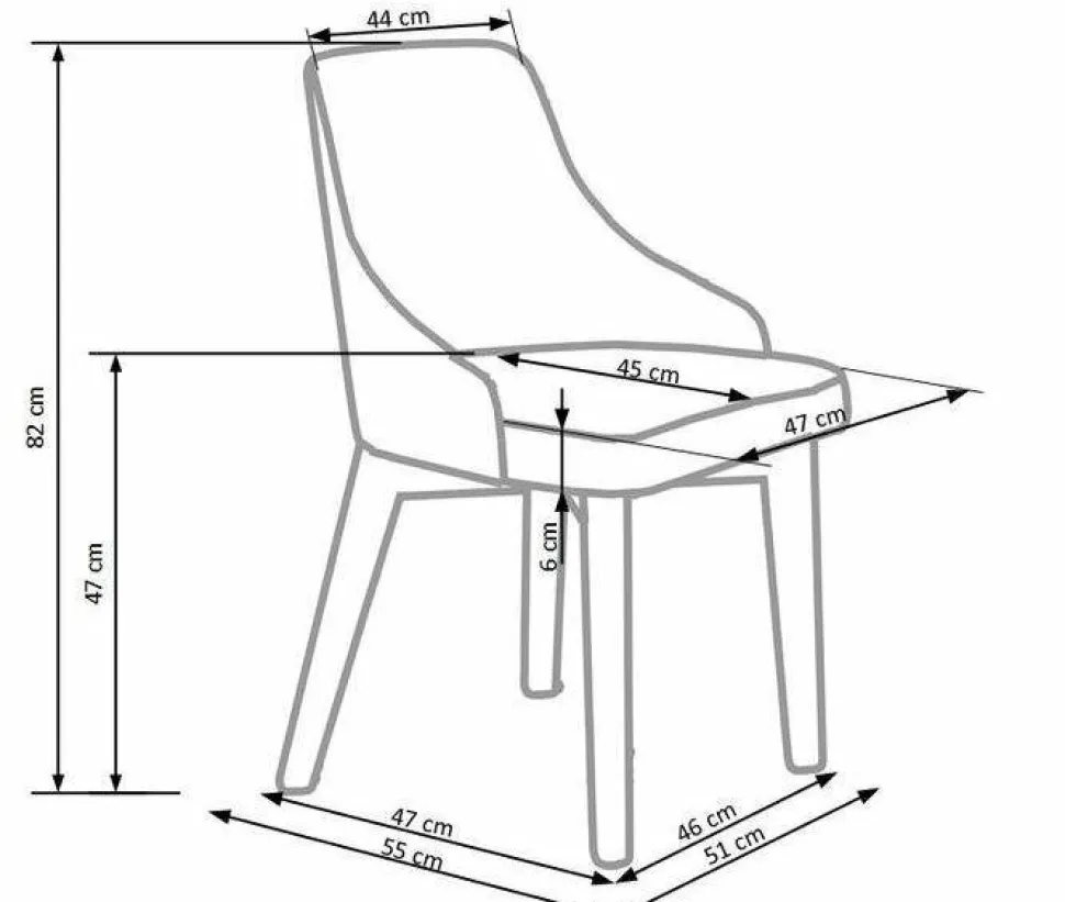 Krzesło Arman dąb/ beżowe ciemne Inari