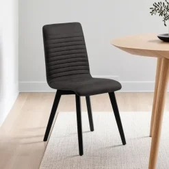Krzesło Arosa Anthracite/ Black tapicerowane