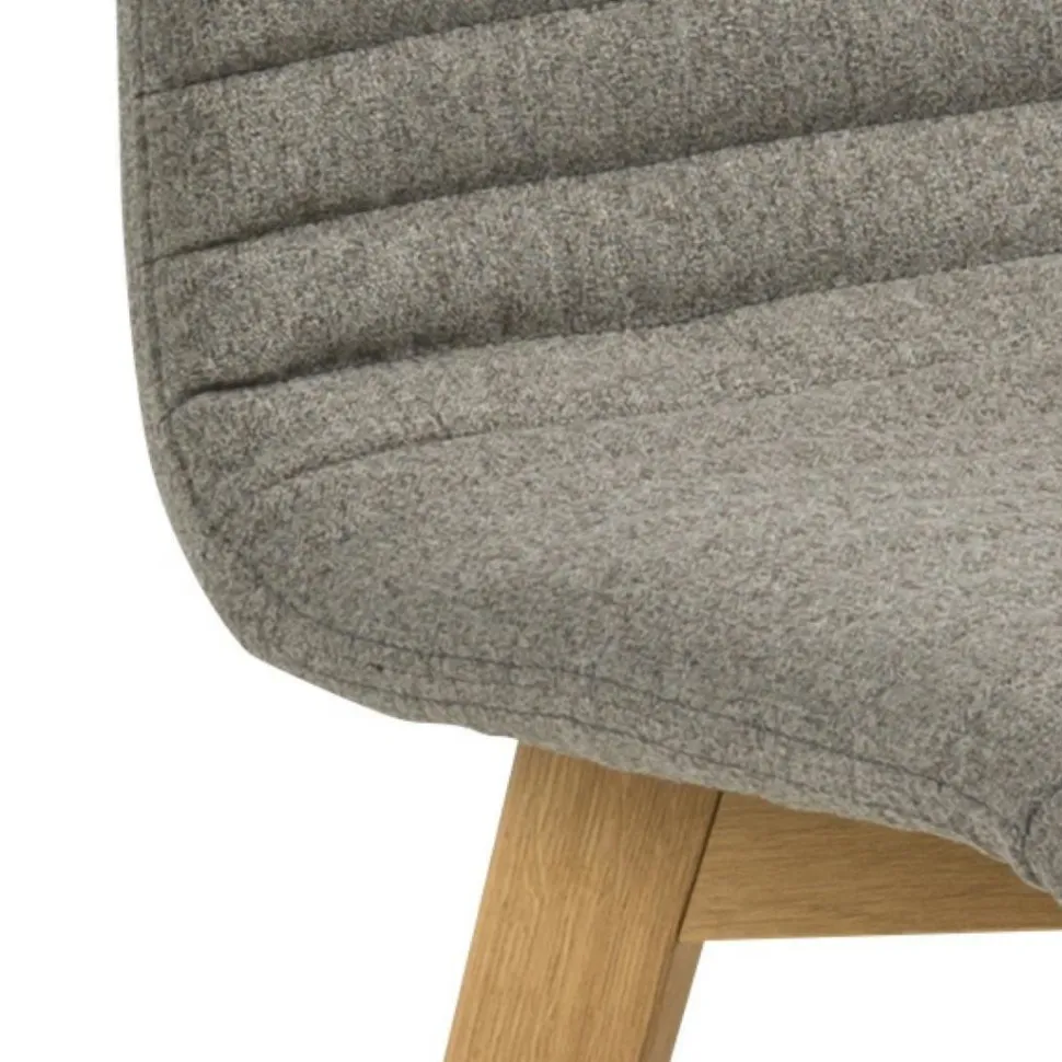 Krzesło Arosa Light Grey tapicerowane