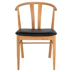 Krzesło Artenara naturalny dąb/ czarne  PU