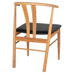 Krzesło Artenara naturalny dąb/ czarne  PU