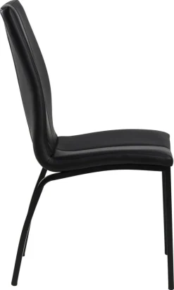 Krzesło Asama black PU czarne nogi