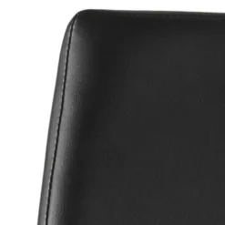 Krzesło Asama black PU czarne nogi