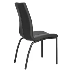 Krzesło Asama black PU czarne nogi