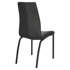 Krzesło Asama black PU czarne nogi