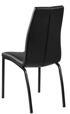 Krzesło Asama black PU czarne nogi