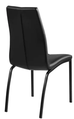 Krzesło Asama black PU czarne nogi