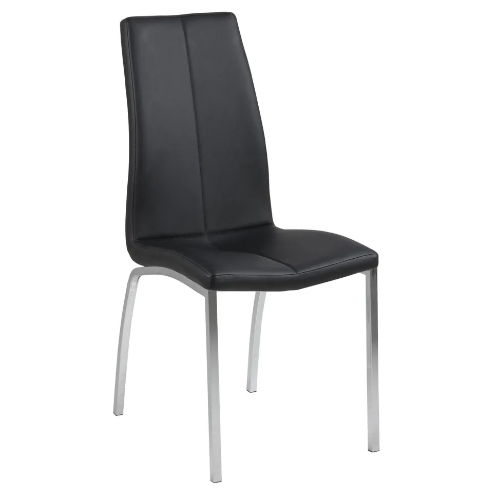 Krzesło Asama czarne tapicerowane