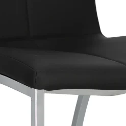 Krzesło Asama czarne tapicerowane