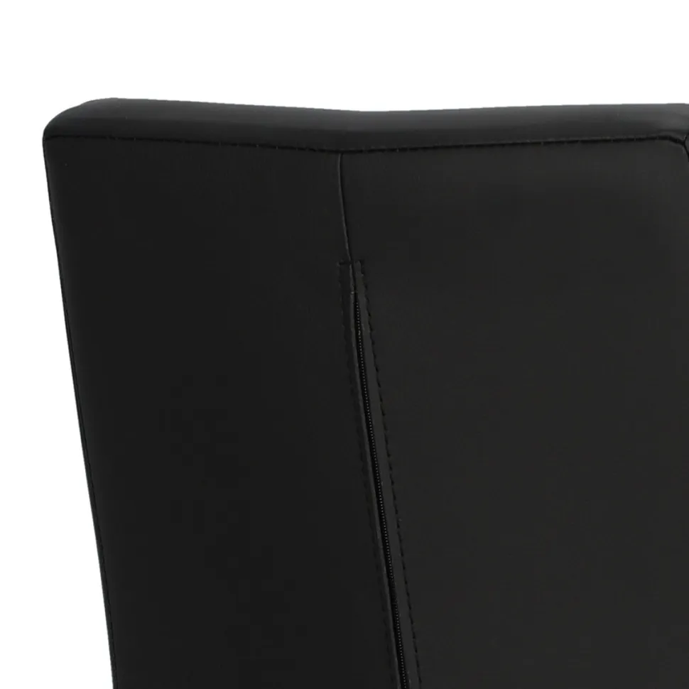 Krzesło Asama czarne tapicerowane