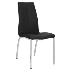 Krzesło Asama czarne tapicerowane