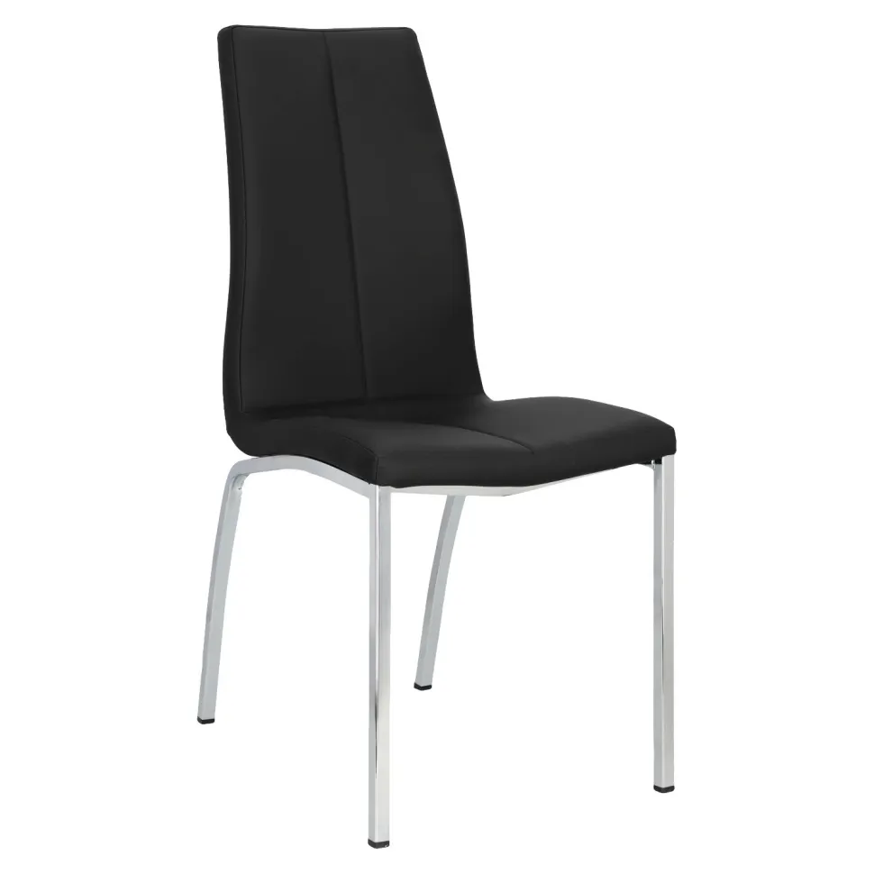 Krzesło Asama czarne tapicerowane