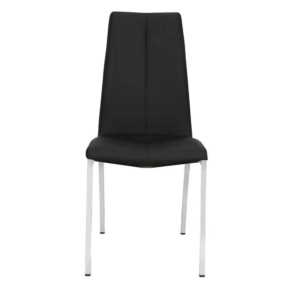 Krzesło Asama czarne tapicerowane