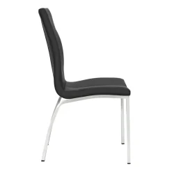 Krzesło Asama czarne tapicerowane