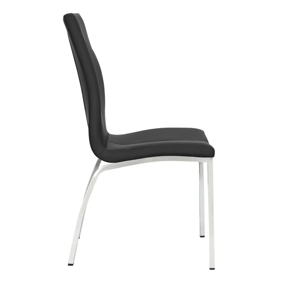 Krzesło Asama czarne tapicerowane