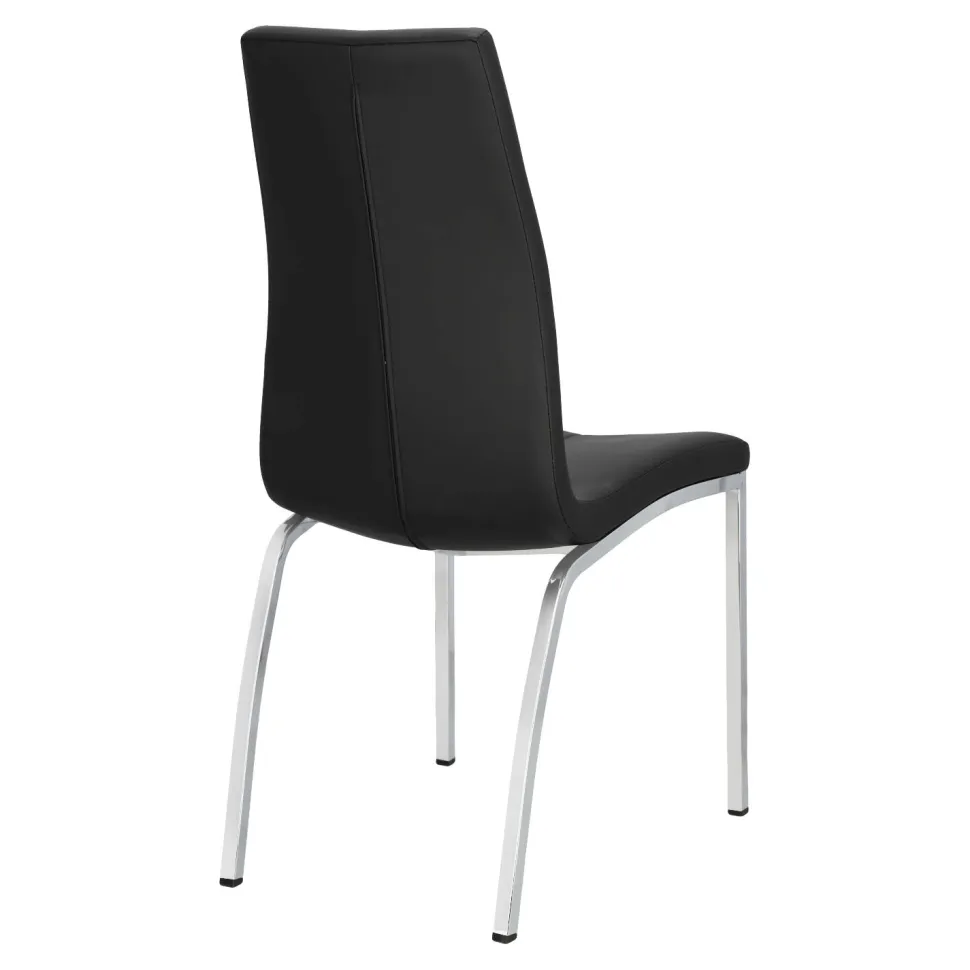 Krzesło Asama czarne tapicerowane