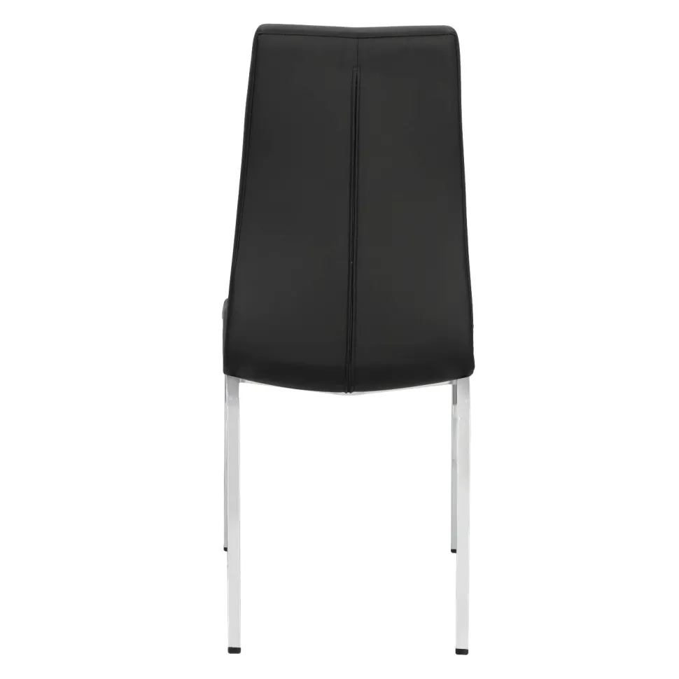 Krzesło Asama czarne tapicerowane