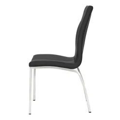 Krzesło Asama czarne tapicerowane