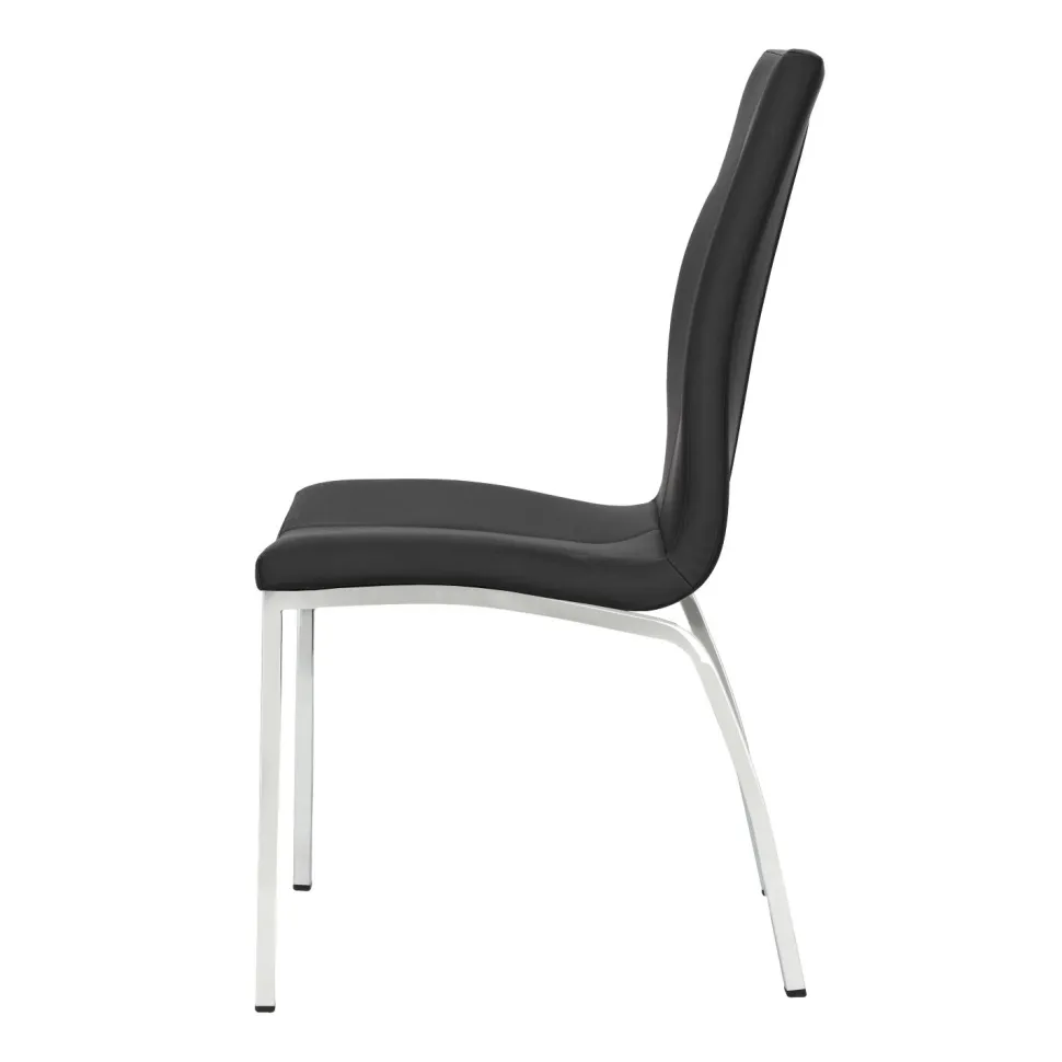 Krzesło Asama czarne tapicerowane