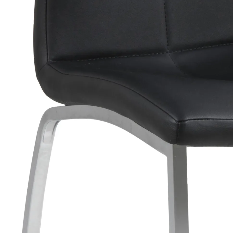 Krzesło Asama czarne tapicerowane