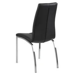 Krzesło Asama czarne tapicerowane