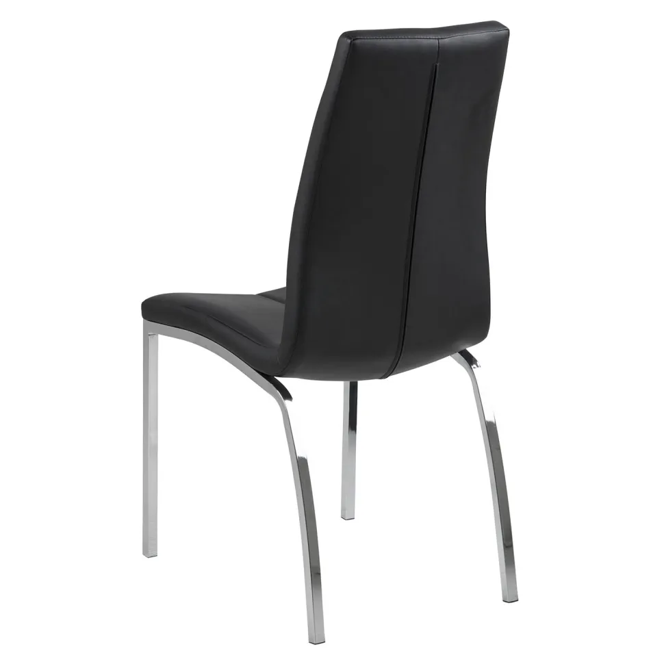 Krzesło Asama czarne tapicerowane