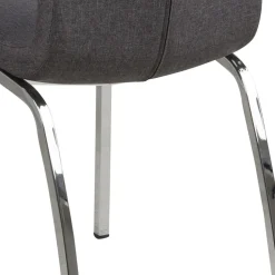 Krzesło Asama szare tapicerowane