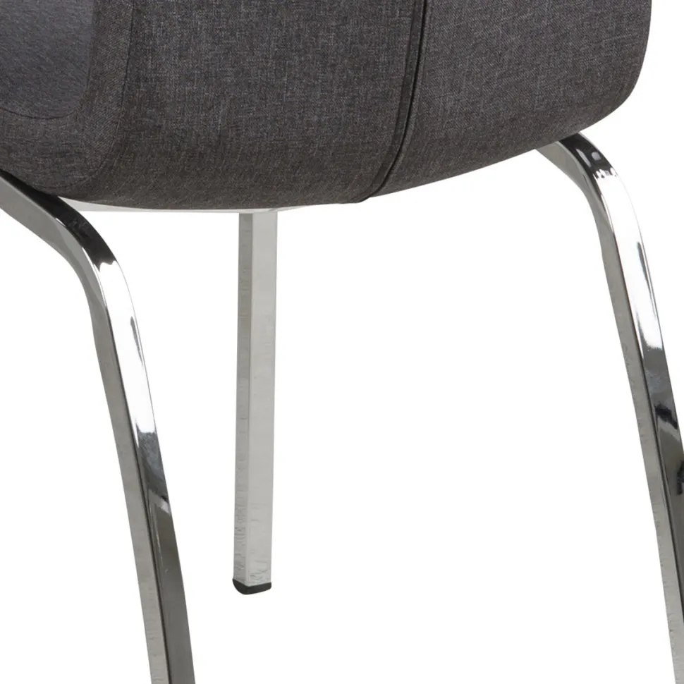 Krzesło Asama szare tapicerowane