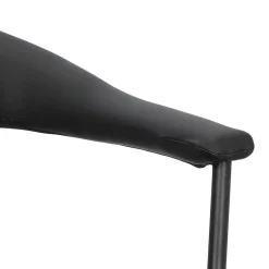 Krzesło Ava czarne tapicerowane