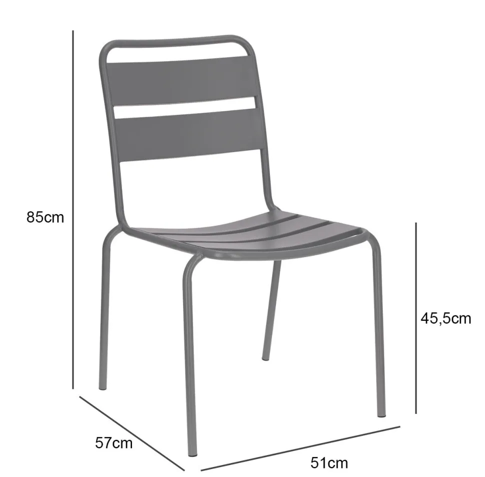 Krzesło Barco szare