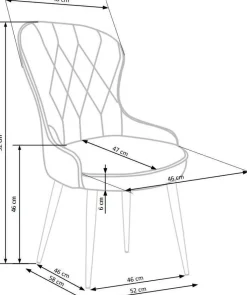 Krzesło Baron bordowe