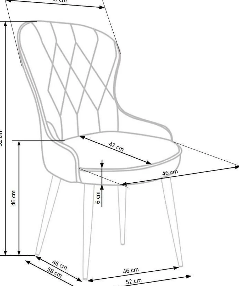 Krzesło Baron bordowe