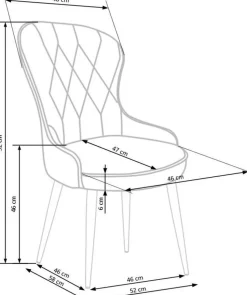 Krzesło Baron szare