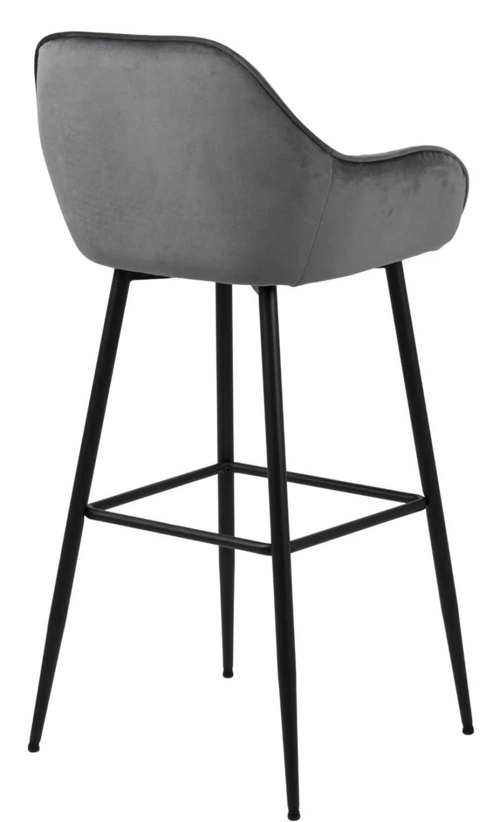 Krzesło barowe Brooke VIC szare glamour