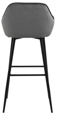 Krzesło barowe Brooke VIC szare glamour