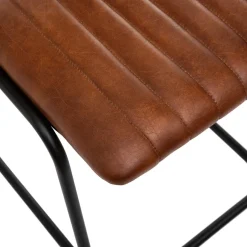 Krzesło barowe Dario skóra brązowe