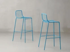 Krzesło barowe Summer zielone metalowe