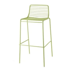 Krzesło barowe Summer zielone metalowe